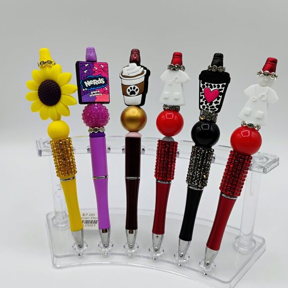 6 beaded pens lot - new condition - Picture 2 of 2